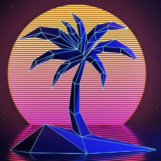 Neon summer wallpaper