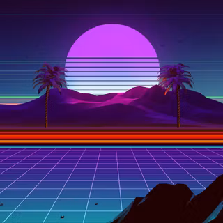 Neon summer wallpaper