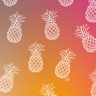 Summer pineapple wallpaper