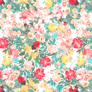 Summer floral wallpaper