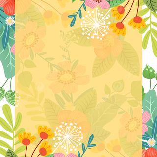 Summer floral wallpaper