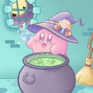 Kirby Halloween wallpaper