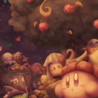Kirby Halloween wallpaper