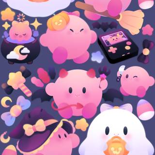 Kirby Halloween wallpaper