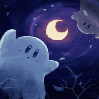 Kirby Halloween wallpaper