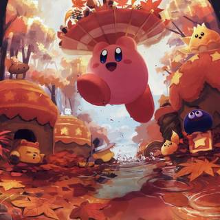 Kirby Halloween wallpaper