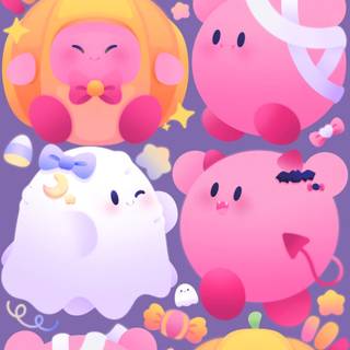 Kirby Halloween wallpaper
