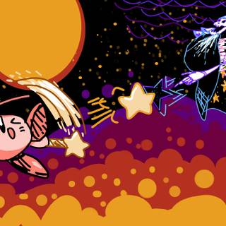 Kirby Halloween wallpaper