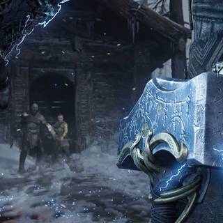 Thor hammer 4k wallpaper