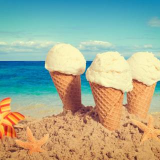 Summer ice cream wallpaper