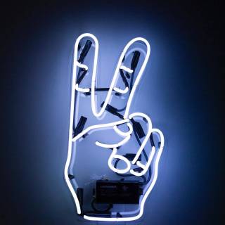 Neon light iPhone wallpaper