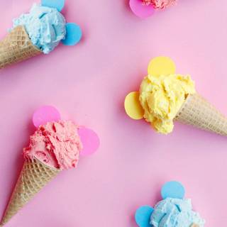 Summer ice cream wallpaper