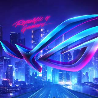 4k neon gaming wallpaper