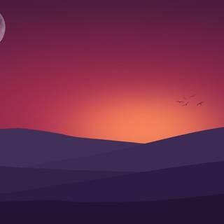 HD minimal landscape wallpaper