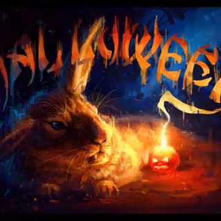 Rabbit Halloween wallpaper
