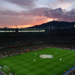 Camp Nou 4k wallpaper