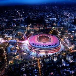 Camp Nou 4k wallpaper