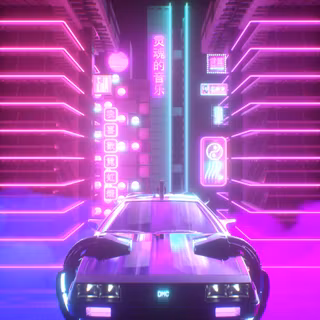 Neon cars phone wallpaper