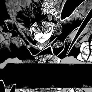 Black Clover black and white wallpaper