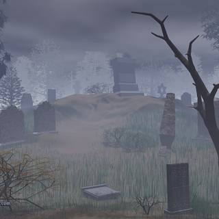 Halloween grave yard wallpaper