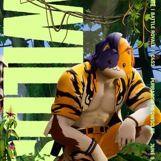 Purradise Meowscles Fortnite wallpaper