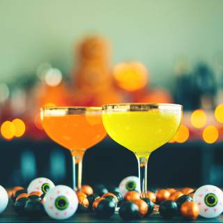 Halloween drinks wallpaper