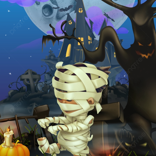 Halloween mummy wallpaper