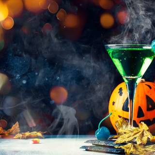 Halloween drinks wallpaper