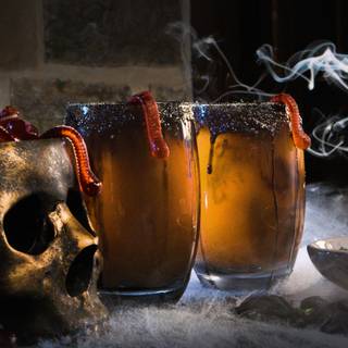 Halloween drinks wallpaper
