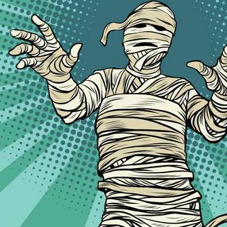 Halloween mummy wallpaper