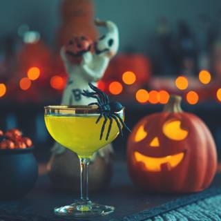 Halloween drinks wallpaper