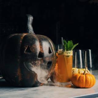 Halloween drinks wallpaper