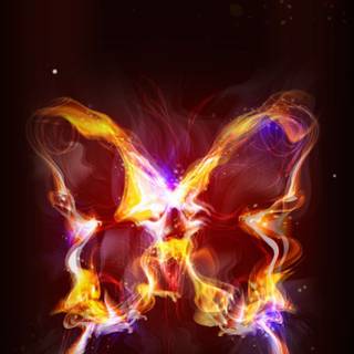 Fire butterfly wallpaper