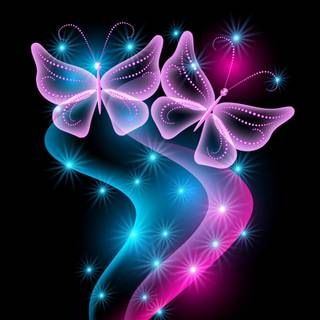 Fire butterfly wallpaper