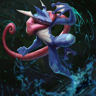 Ash Greninja phone wallpaper