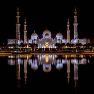 Mosque night wallpaper