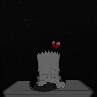 Dark Simpsons phone wallpaper