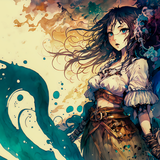 Ai anime art wallpaper