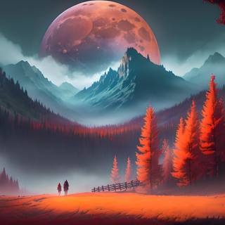 Ai anime art wallpaper