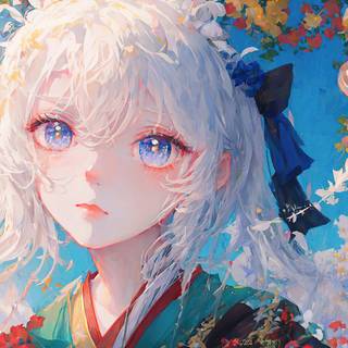 Ai anime art wallpaper