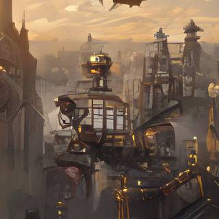 Arcane city wallpaper