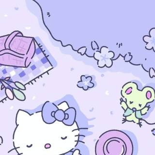 Sanrio purple wallpaper