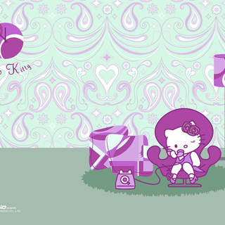 Sanrio purple wallpaper