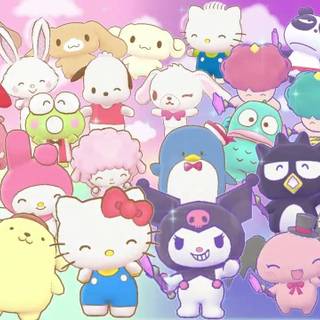 Sanrio purple wallpaper