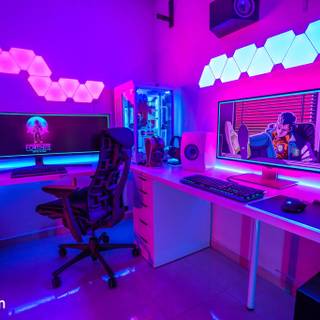 Gaming room 4k wallpaper