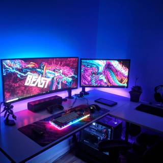 Gaming led wallpaper