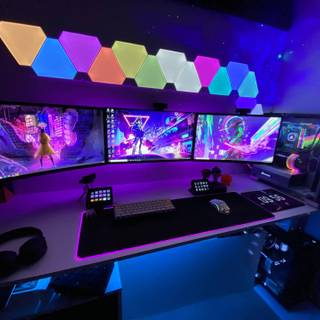 Gaming room 4k wallpaper