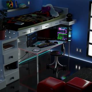 Gaming room 4k wallpaper