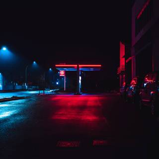 4k neon city wallpaper