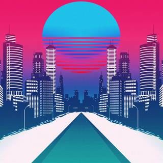 4k neon city wallpaper